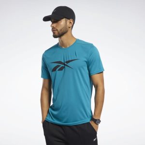 Reebok Workout Ready T Shirt Herren - Türkis - DE 542-YGE